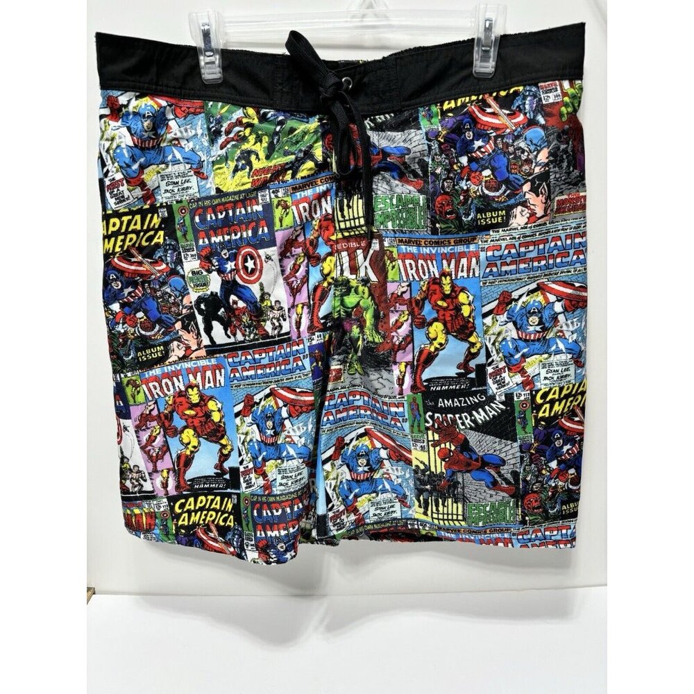 Men's Swim Shorts Trunks Marvel Superheroes Iron Man Captain America Spiderman..